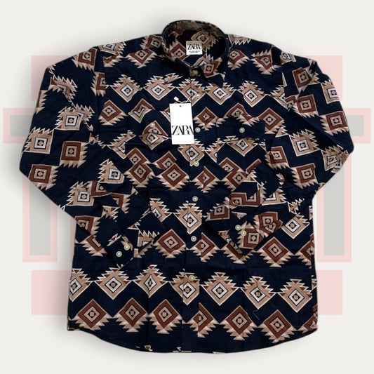 Zara Official Hen Print Shirt | Made in Italy