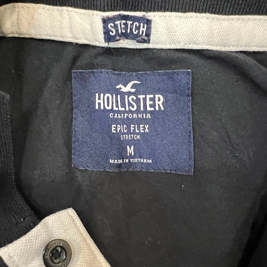 Hollister Magnetic Black Polo | 100% Affordable Thrift Clothing