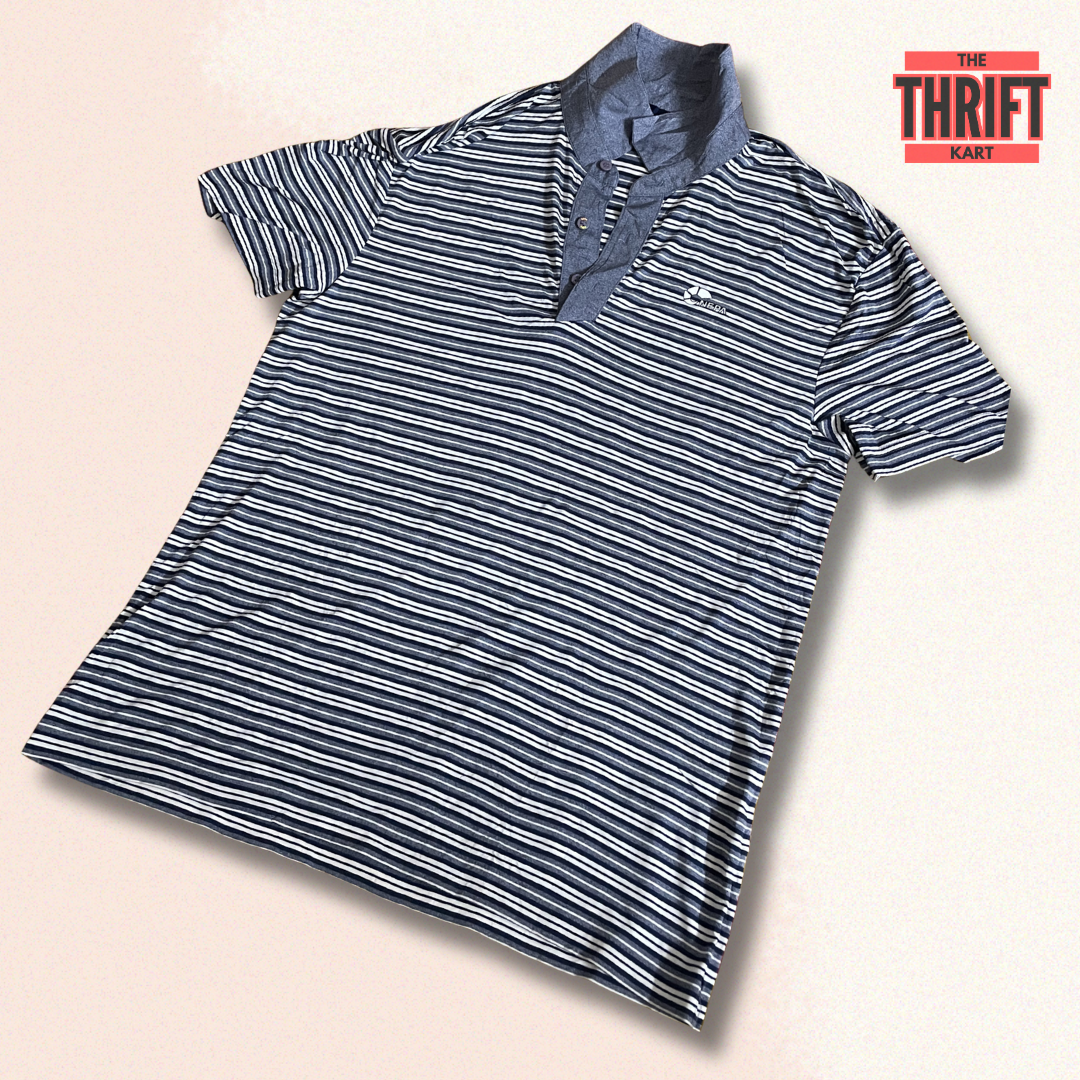 Nepa Stripped Dual Tone Polo | Made in Korea