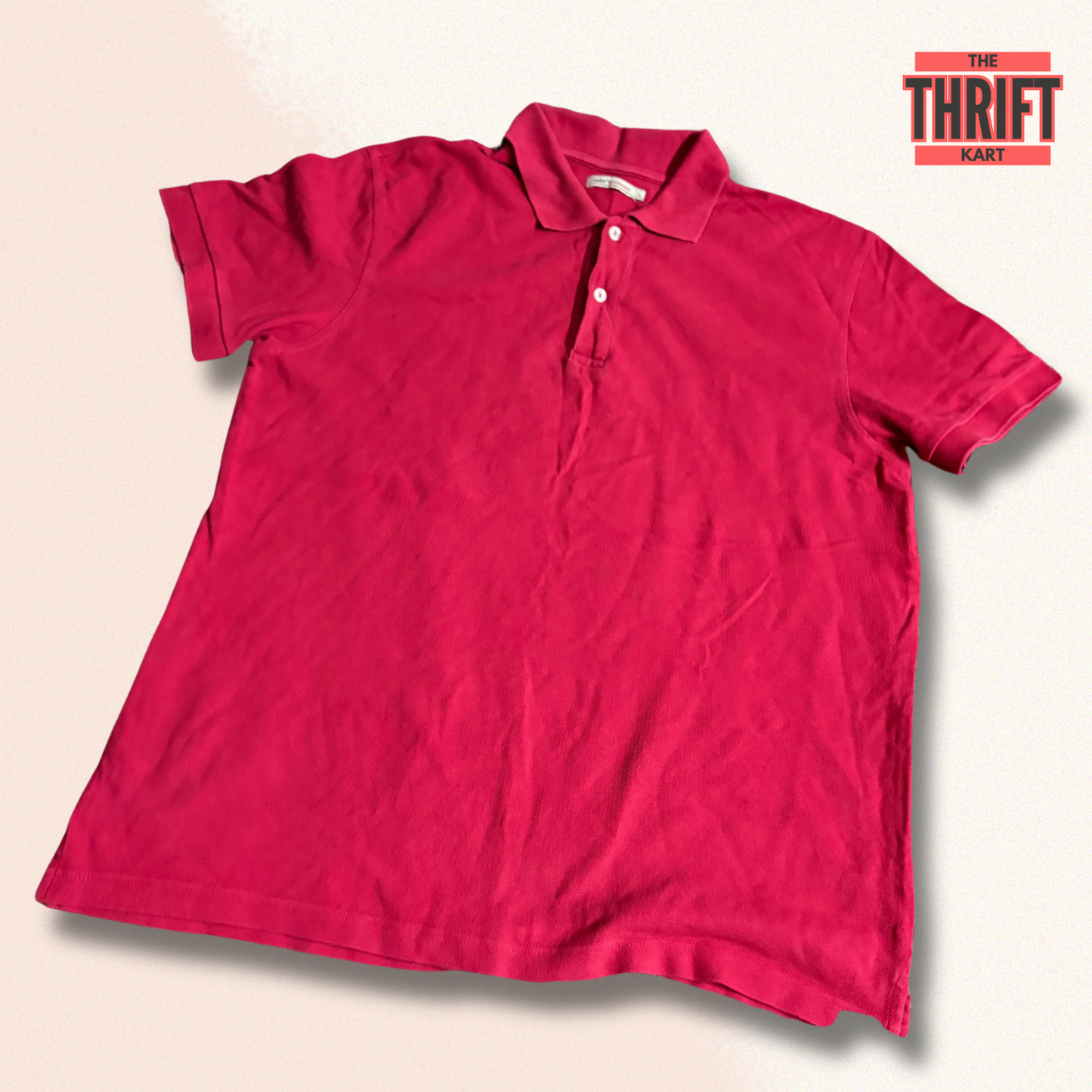 Celio Blood Red Casual Polo | Made in India