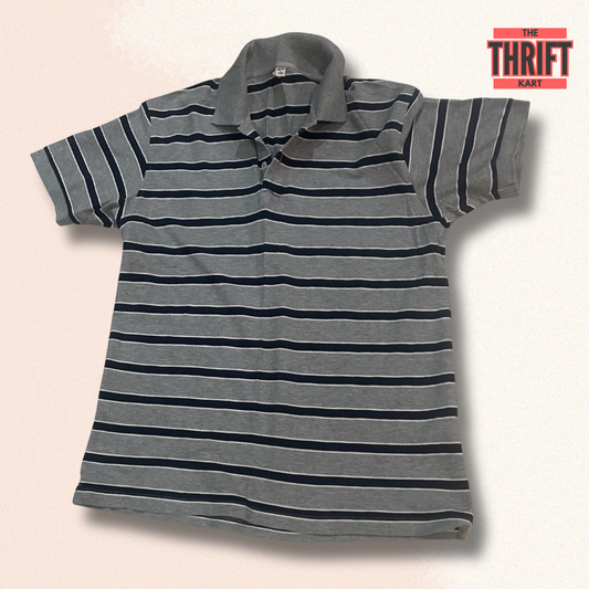 Uniqlo Stripped Dual Tone Polo | Made in Japan