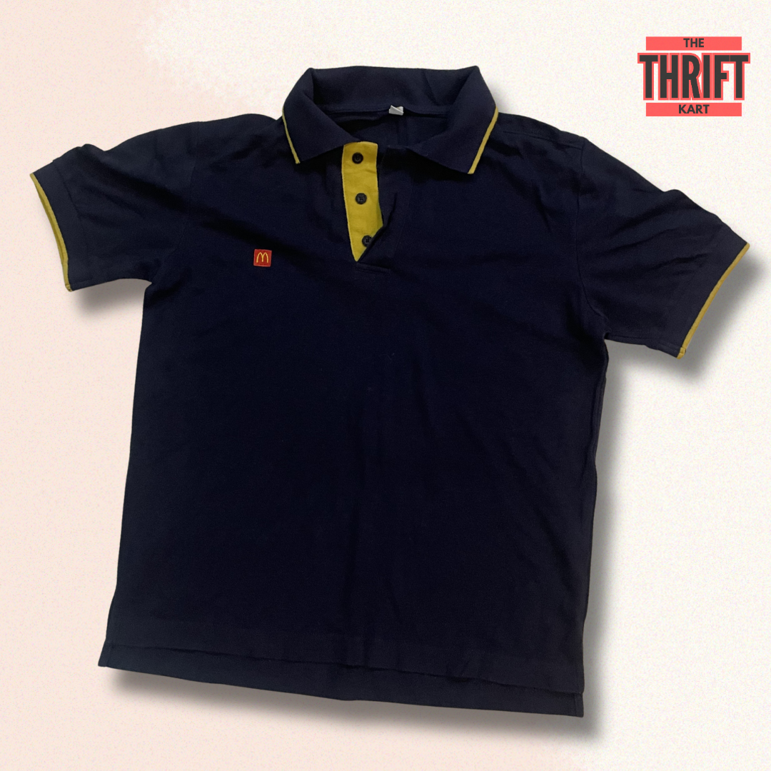 McDonald's Solid Casual Polo | Made in Korea