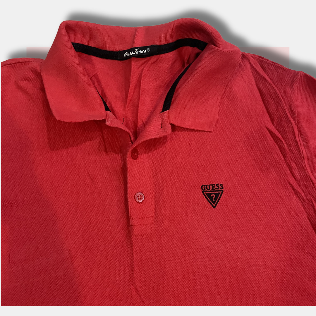 Guess Jean Solid Polo | Made in US