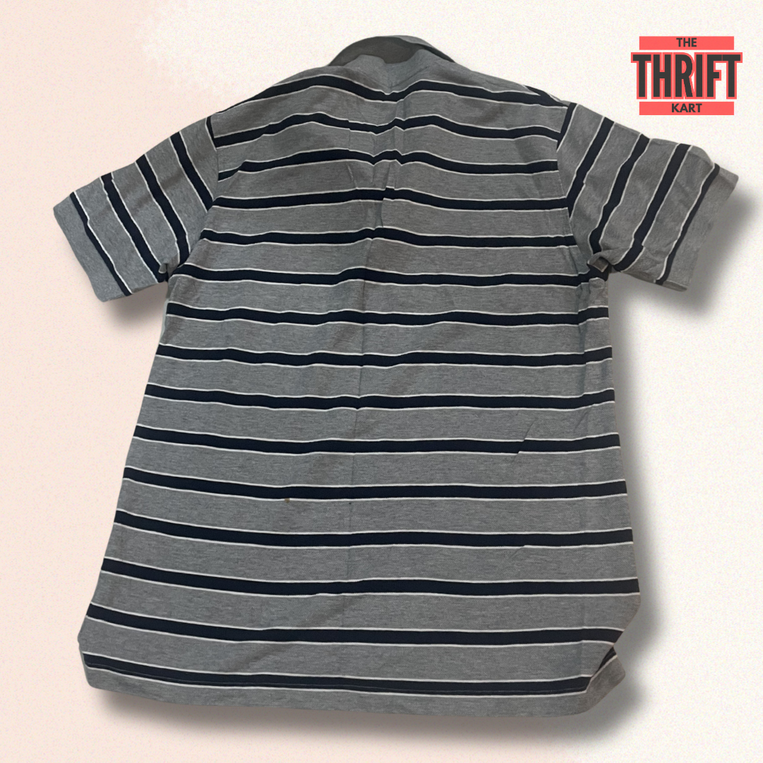 Uniqlo Stripped Dual Tone Polo | Made in Japan