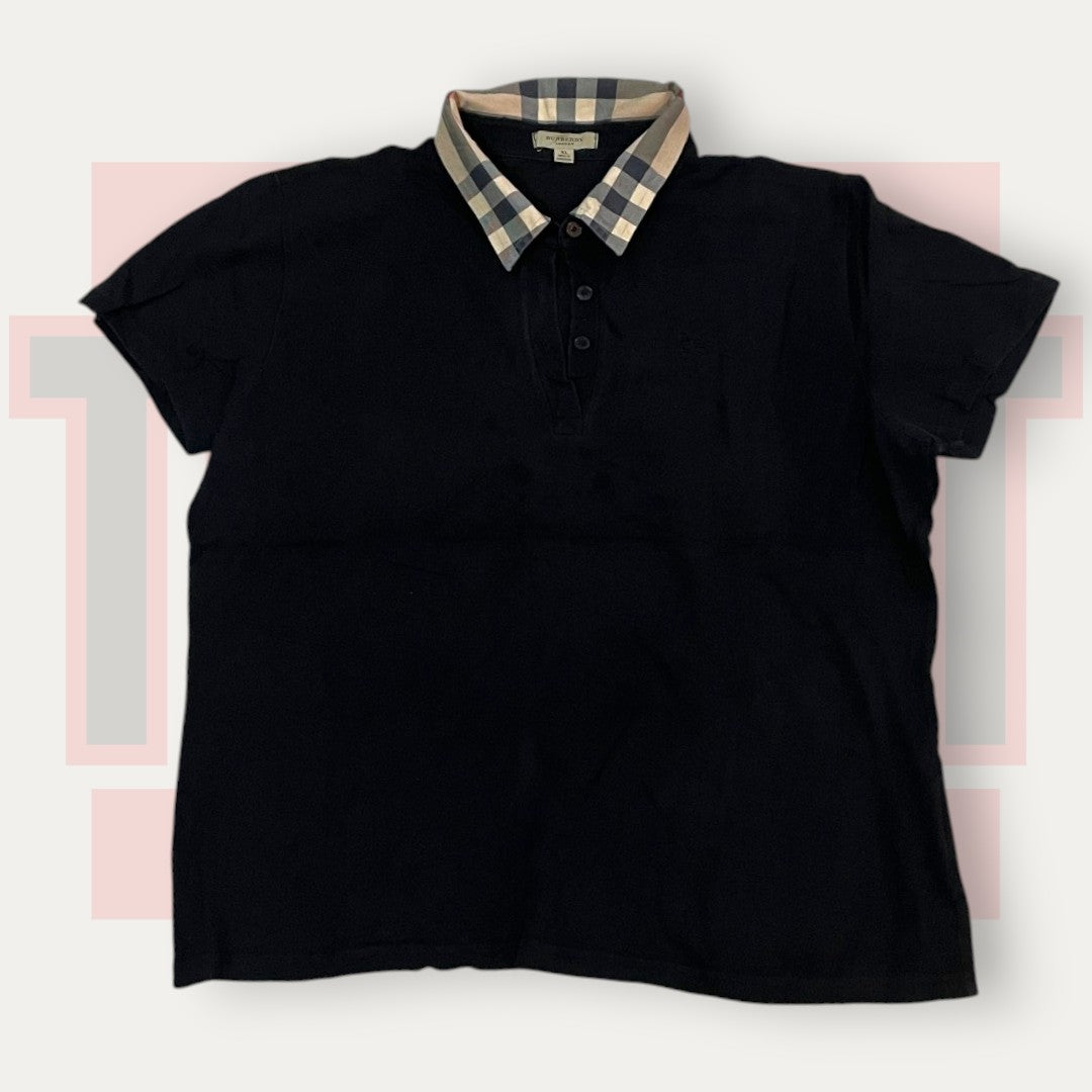 Burberry Gentle Black Polo | Made in UK