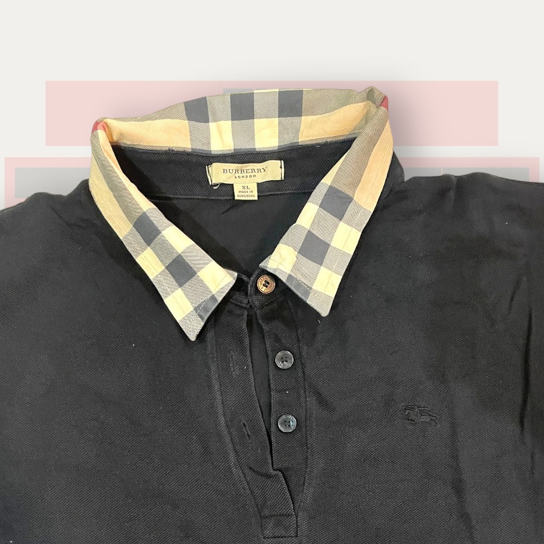 Burberry Gentle Black Polo | Made in UK