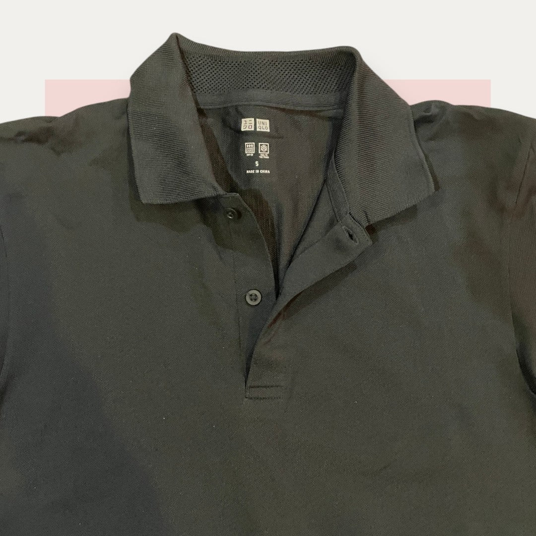 UNIQLO All Black G Polo | Made in Japan