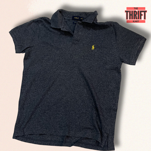 Polo by Ralph Lauren Charcoal Heathered Polo | Made in US