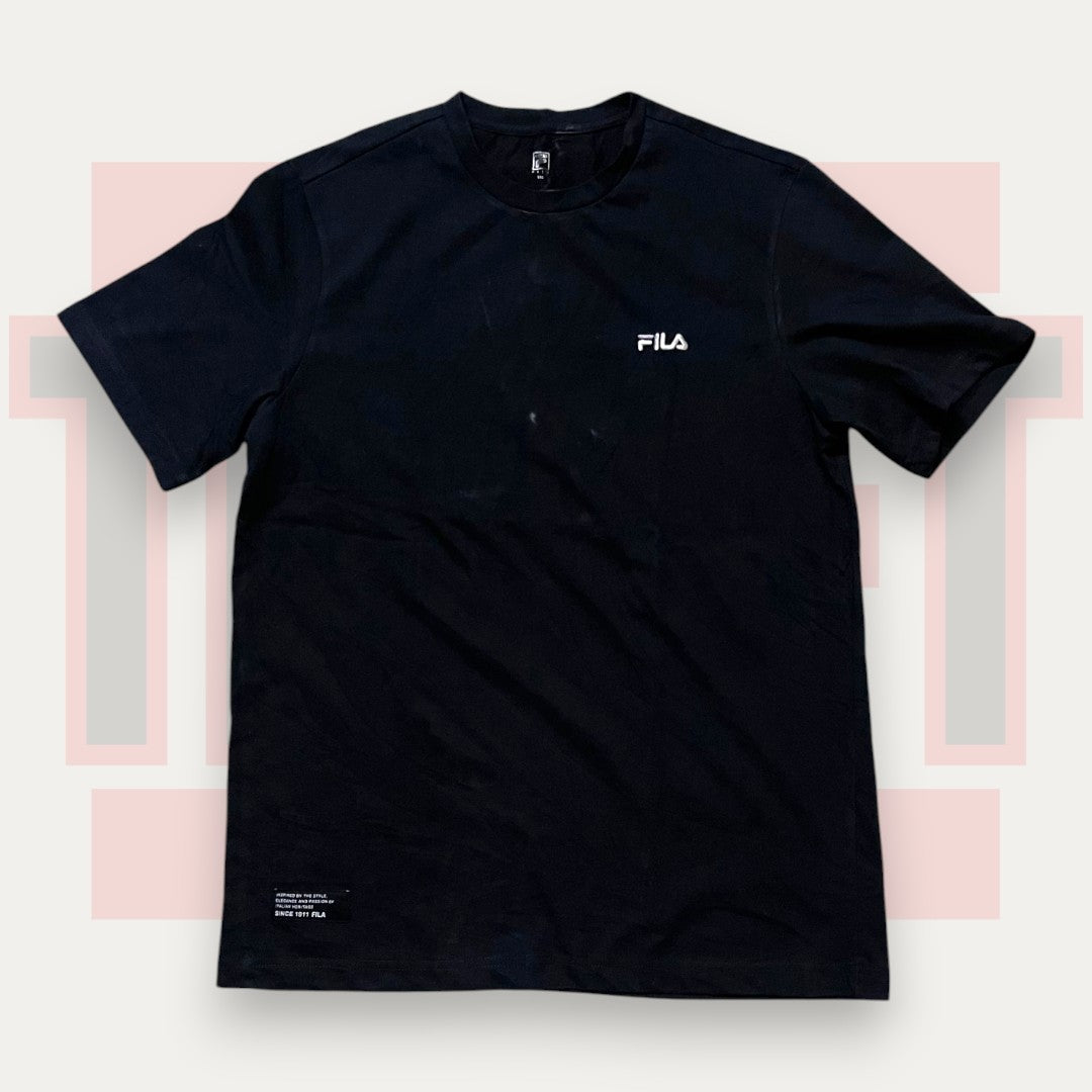 Fila Reimagine Black Tee | Made in France