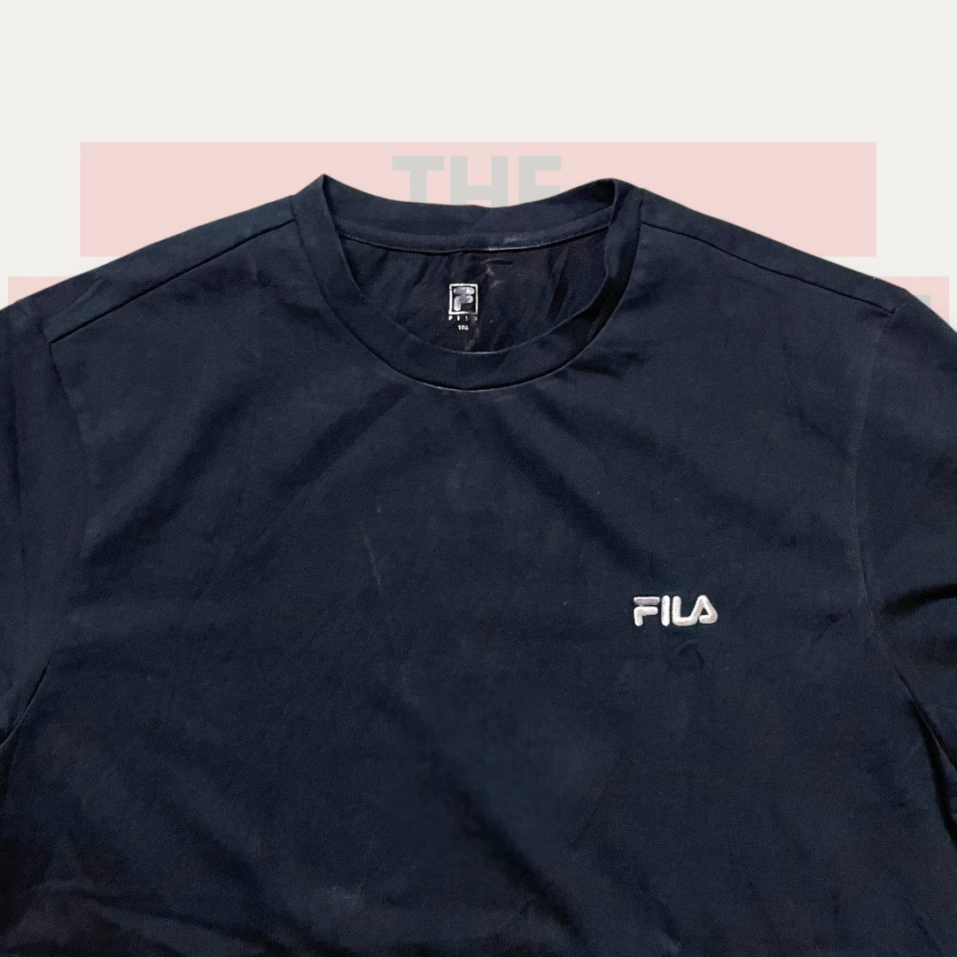 Fila Reimagine Black Tee | Made in France