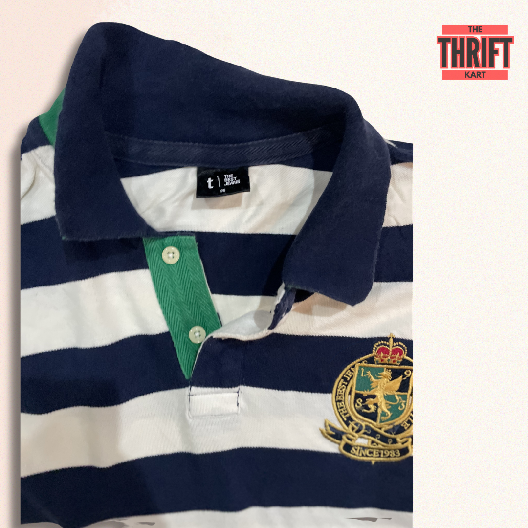 The Best Jeans Striped Polo | Made in Korea