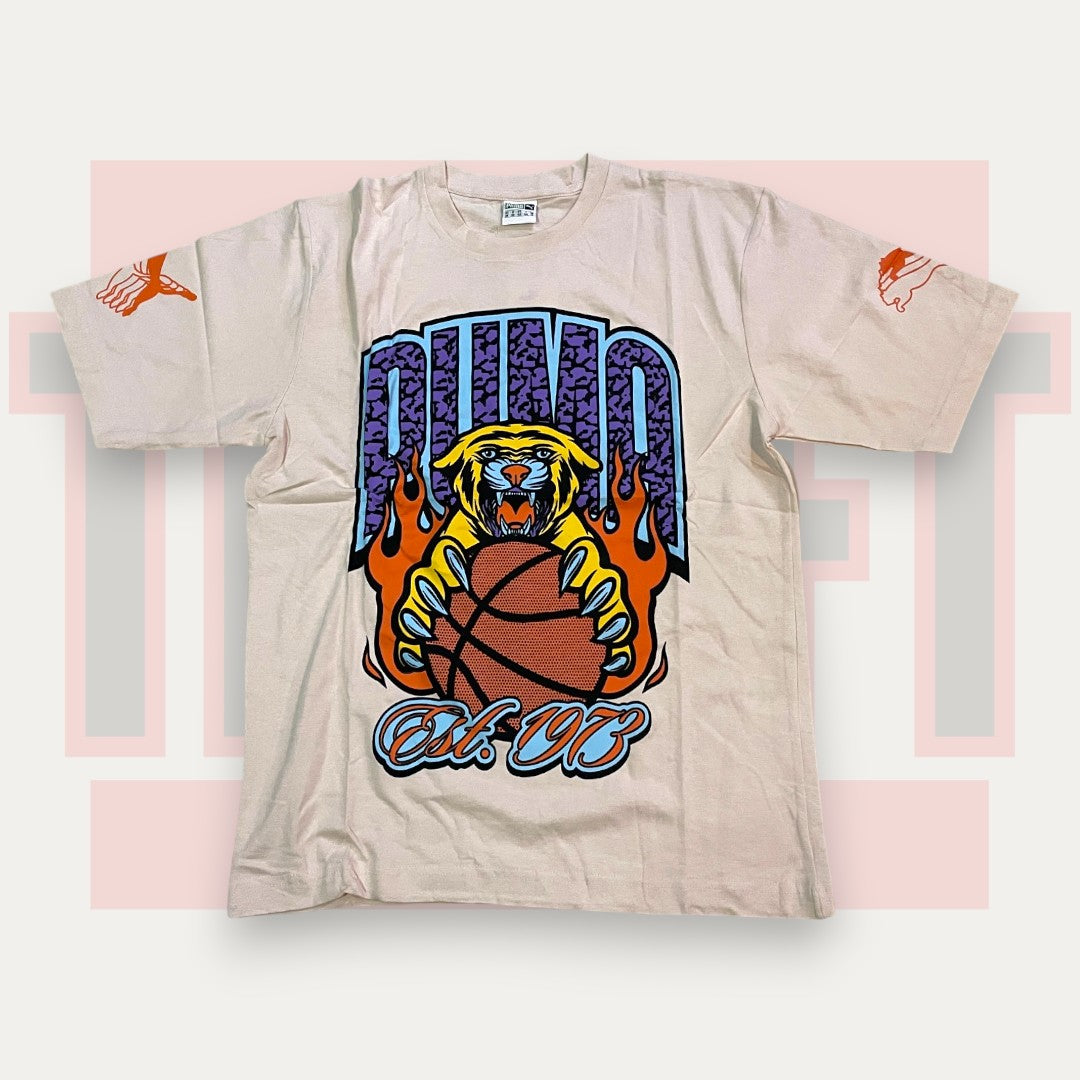 Puma Tiger White Tee | Made in Denmark