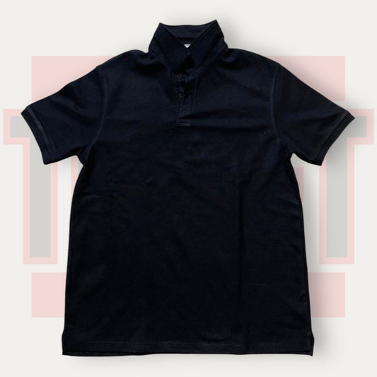 Zara Knitted Black Polo | Made in Italy