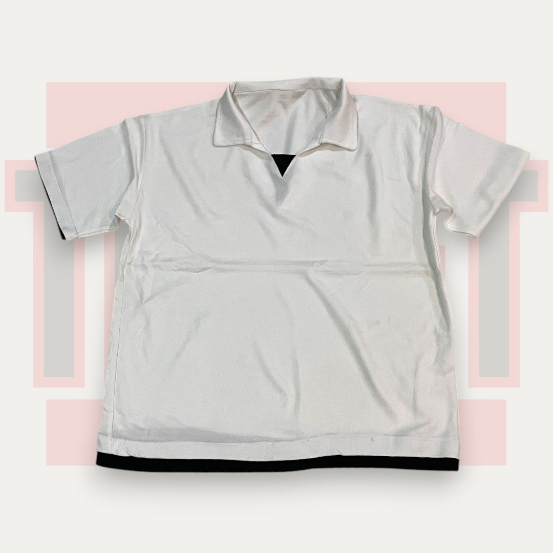 The Thrift Kart Gentle White Polo | Made in China