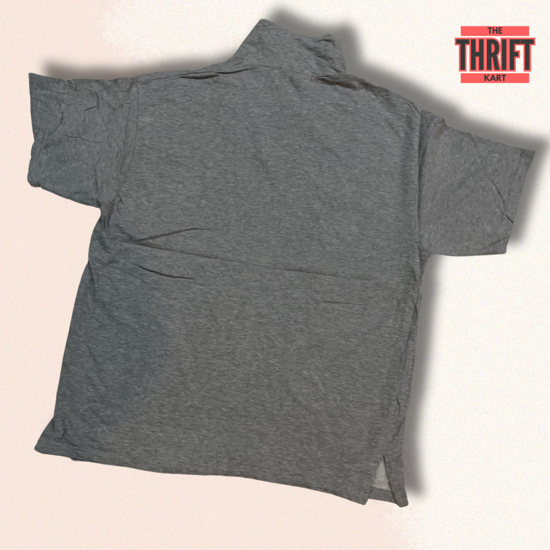 Bucket List Textured Grey Polo | Made in Korea
