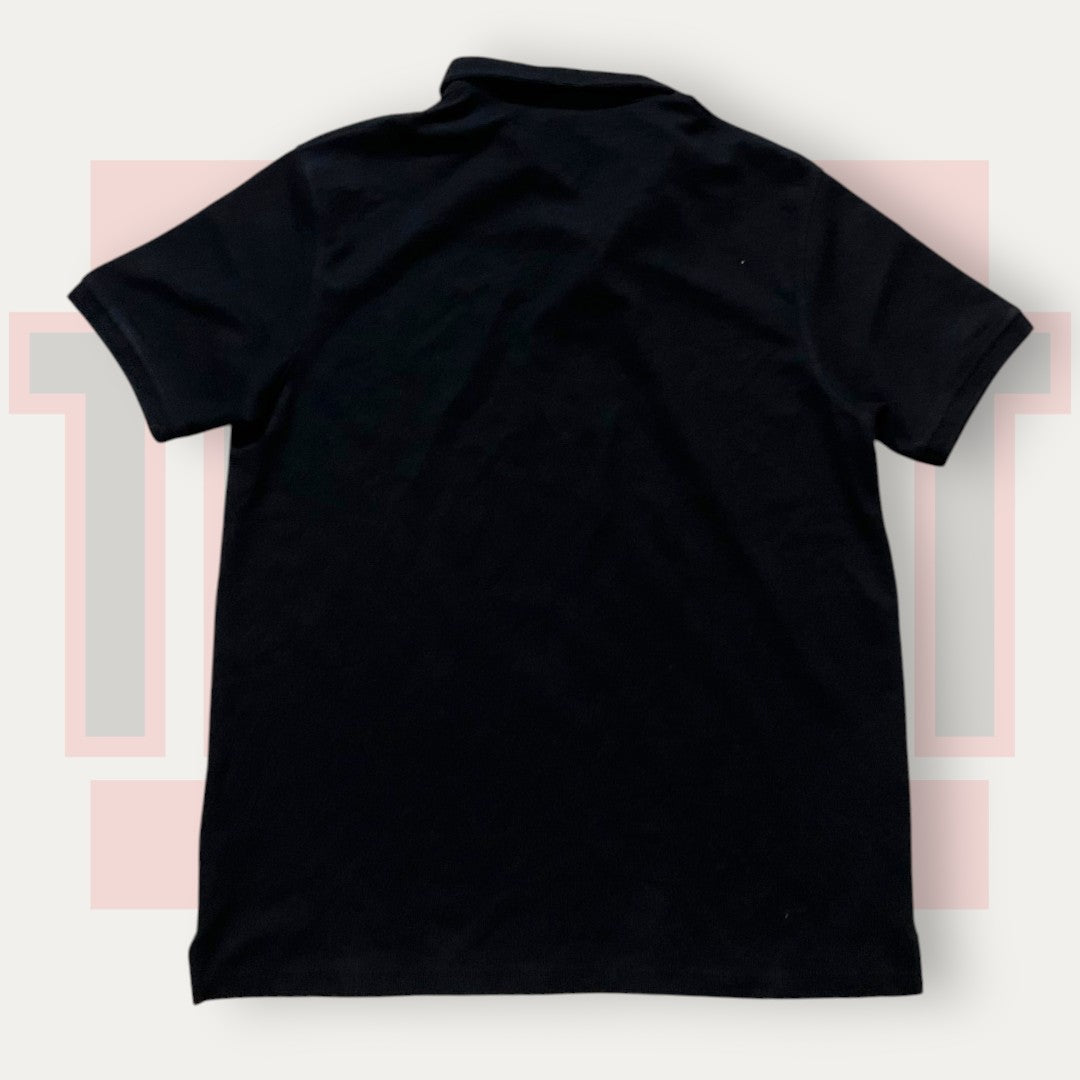 Zara Knitted Black Polo | Made in Italy