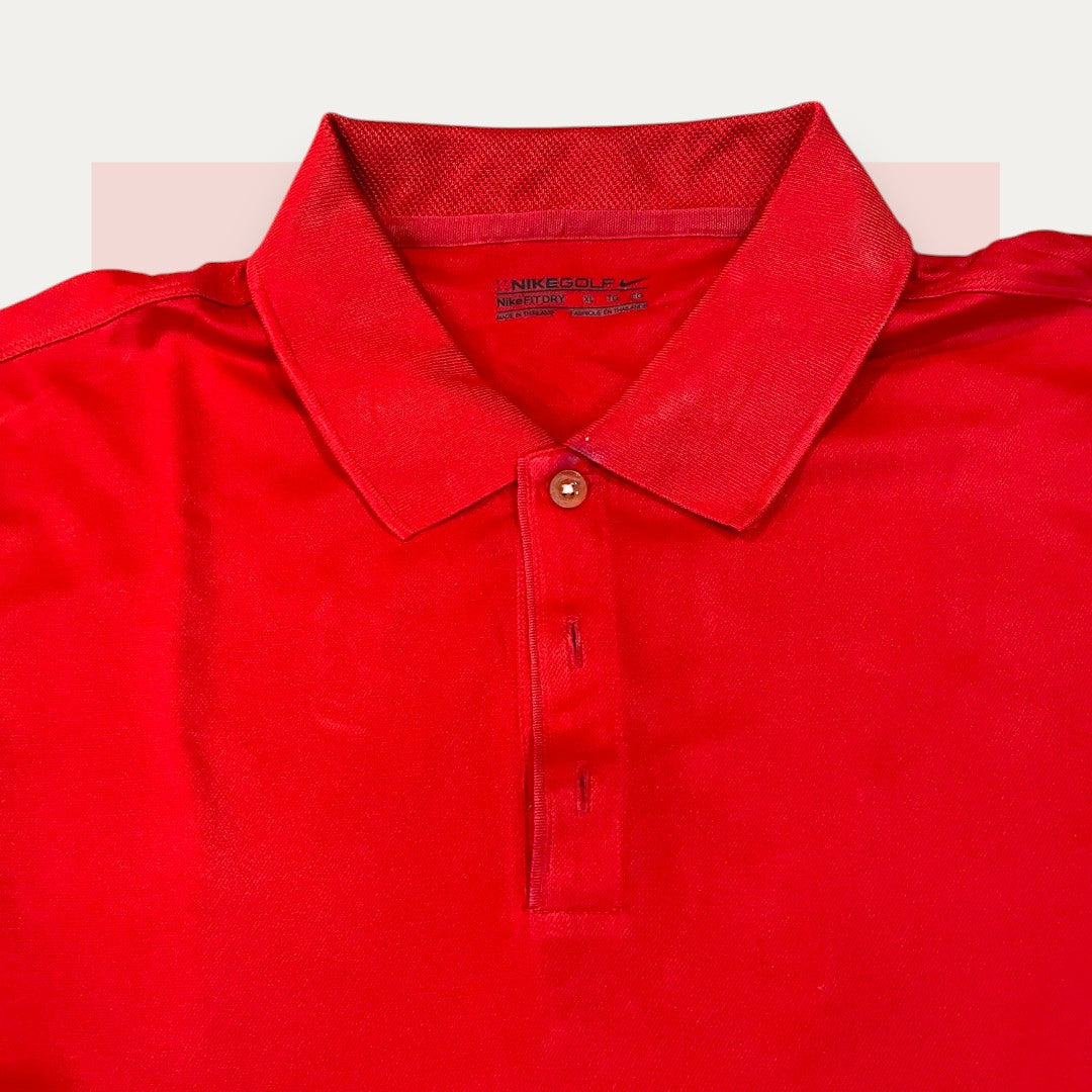 Nike Golf Fit Dry Red Polo | Made in USA