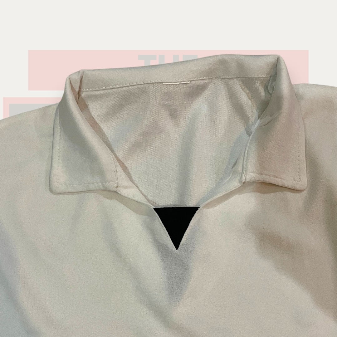 The Thrift Kart Gentle White Polo | Made in China