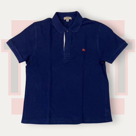 Burberry Solid Navy Polo | Made in Germany