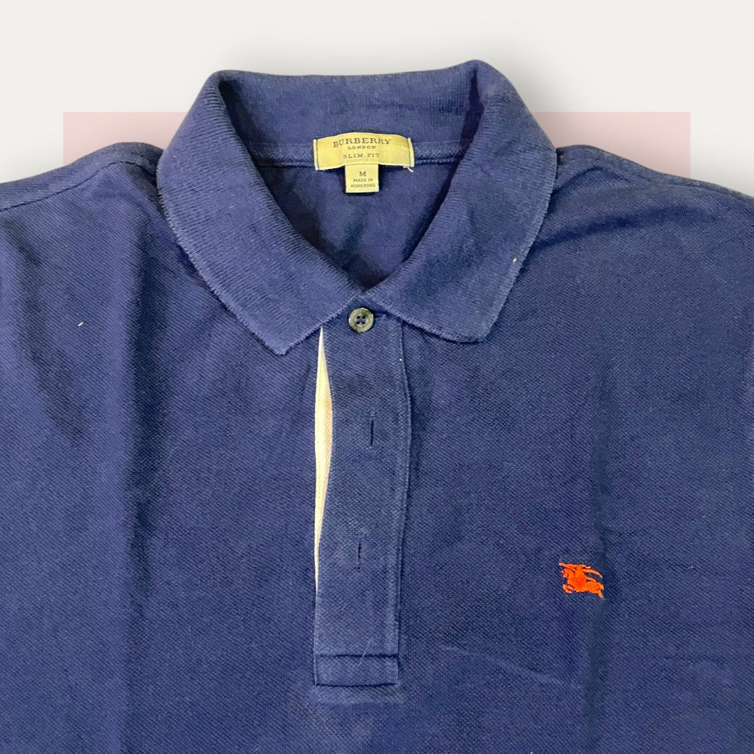 Burberry Solid Navy Polo | Made in Germany