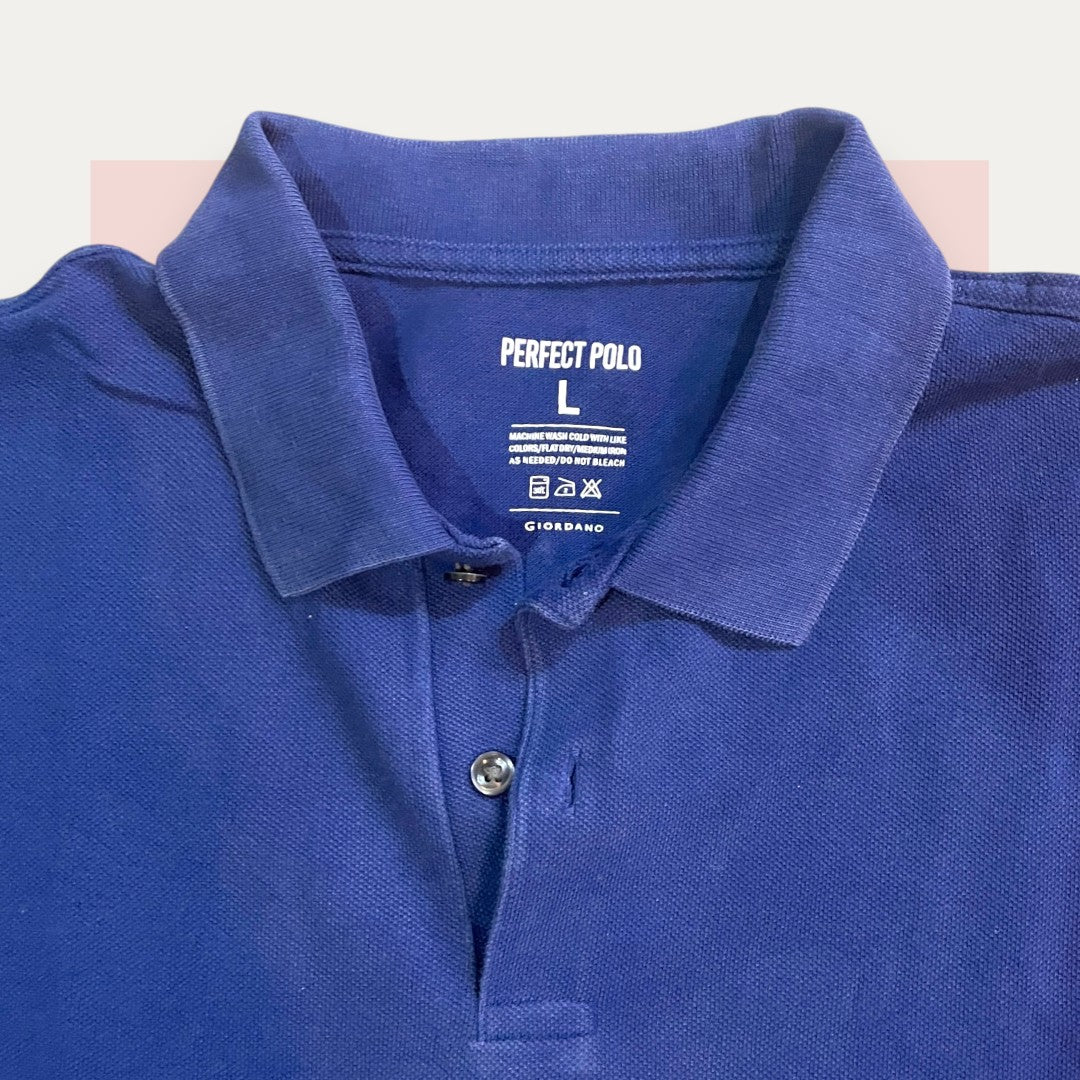 Giordano Perfect Blue Polo | Made in USA