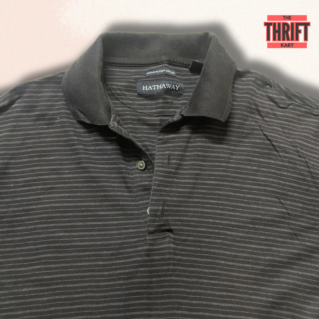 Hathaway Stripped Polo | Made in Korea