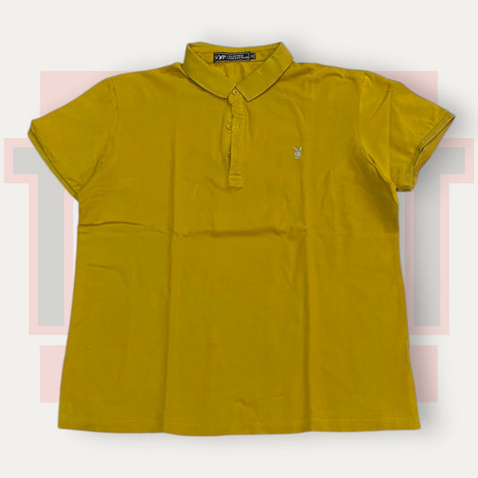 Playboy Collection Mustard Polo | Made in USA