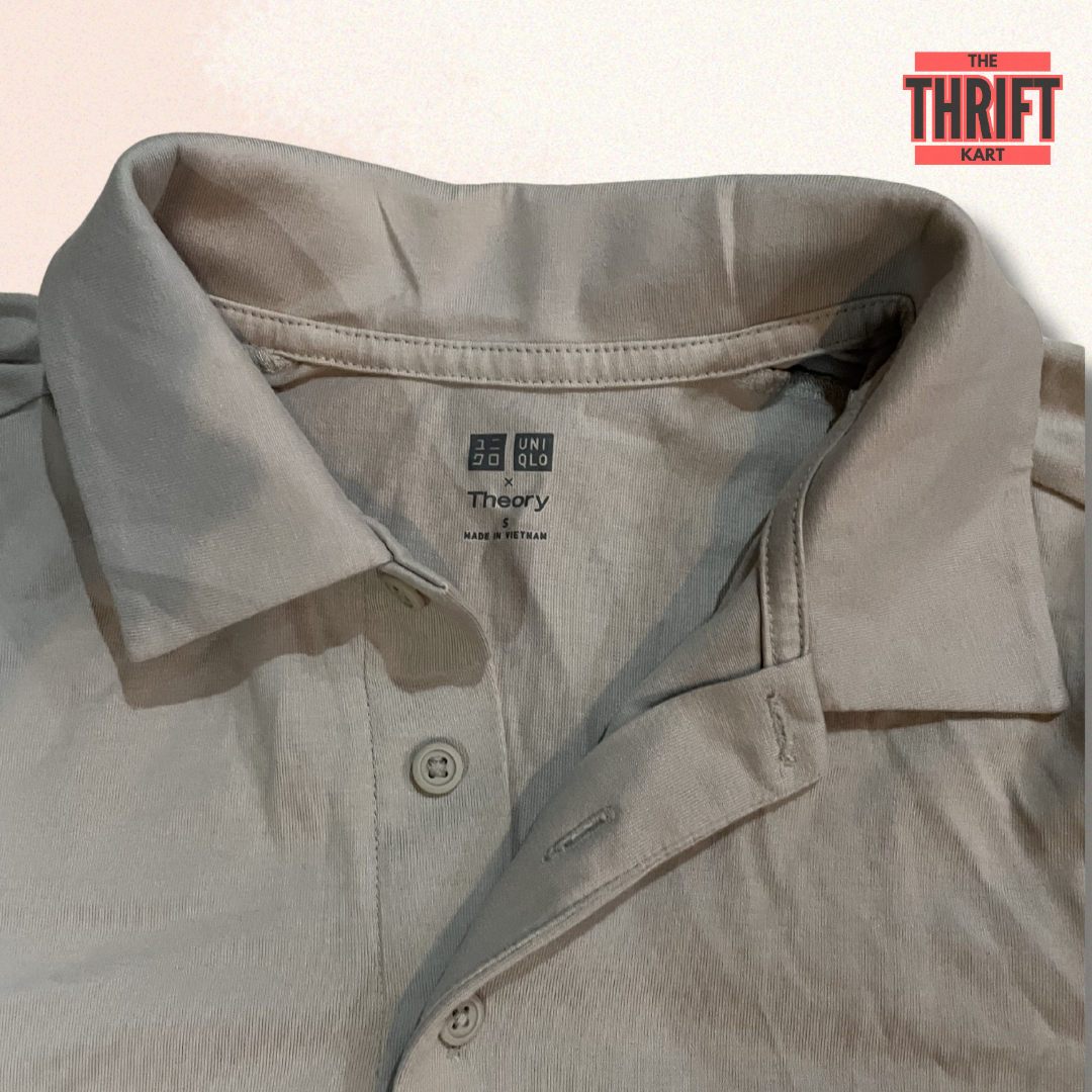 Uniqlo x Theory Solid Polo Tshirt | Made in Vietnam