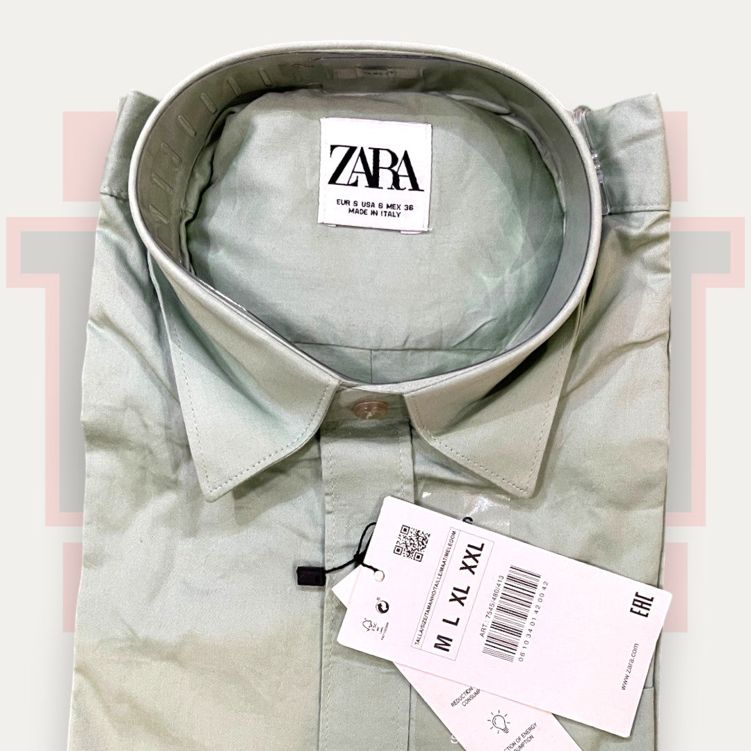 Zara Solid Chic Shirt | Made in Italy