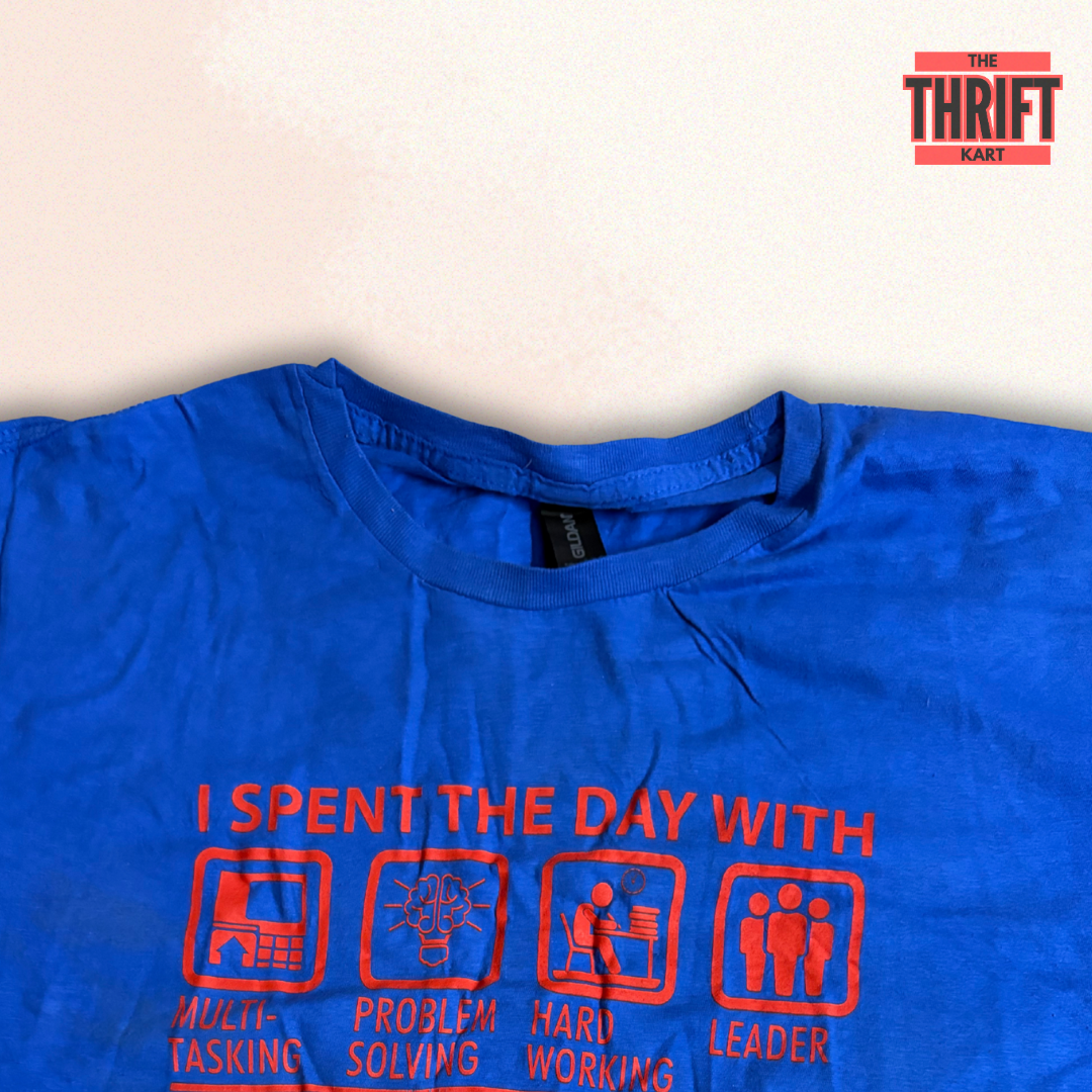 Glidan Blue Oversized Tee | Made in Canada