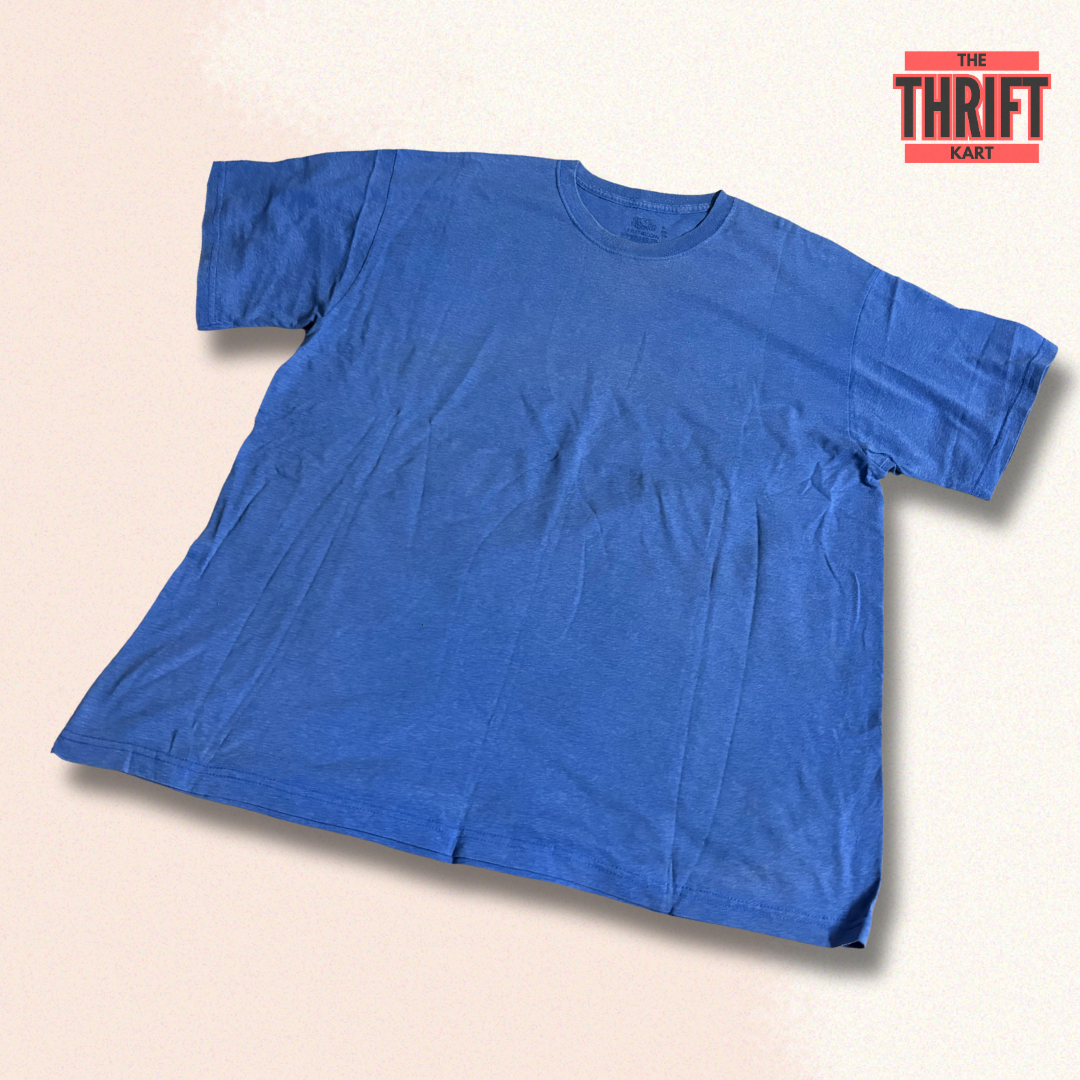 Fruit of the Loom Blue Oversized Tee | Made in USA