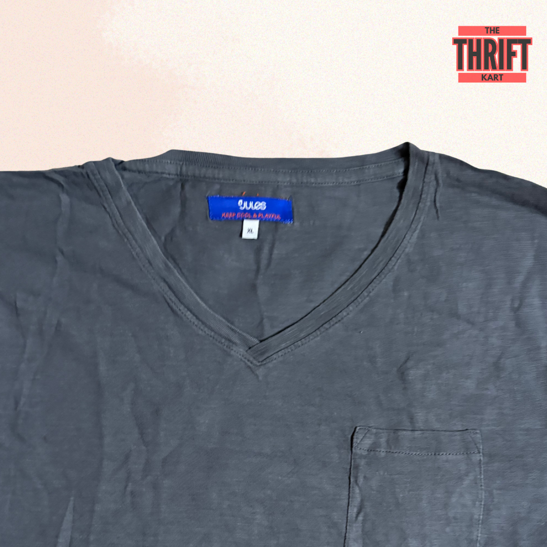 Jules Grey Oversized Tee | Made in France