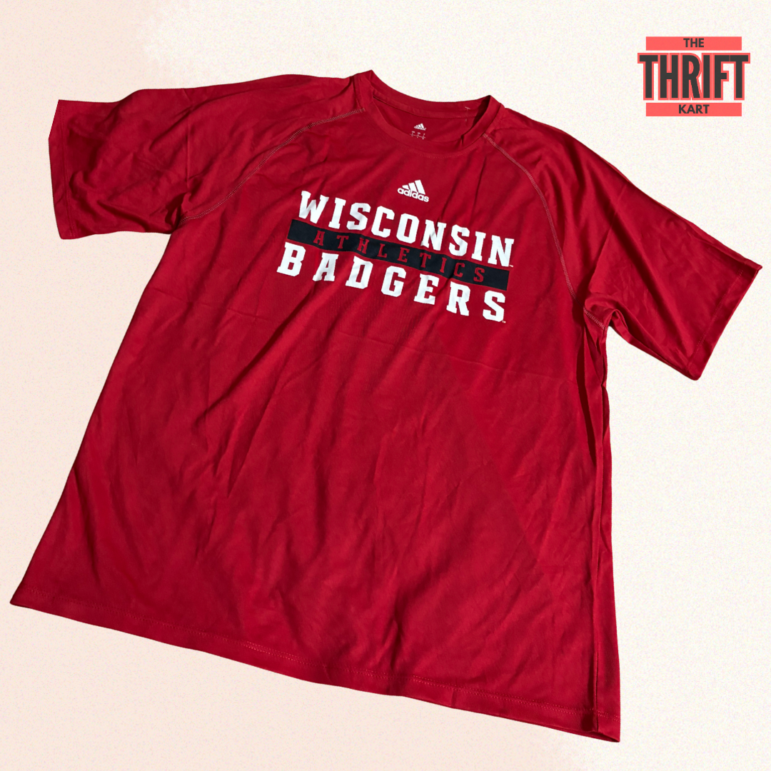 Adidas Red Oversized Tee | Made in Germany