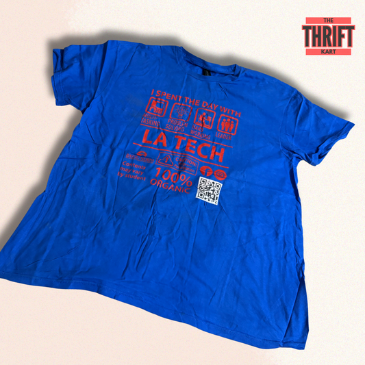 Glidan Blue Oversized Tee | Made in Canada