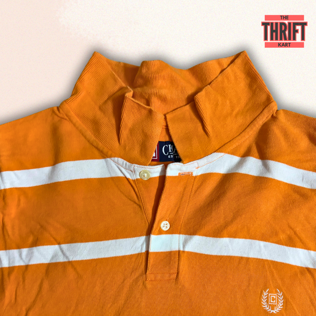 Chaps Oversized Orange T-shirt | Made in USA