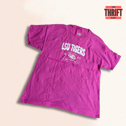 Hanes Pink Oversized Tee | Made in USA