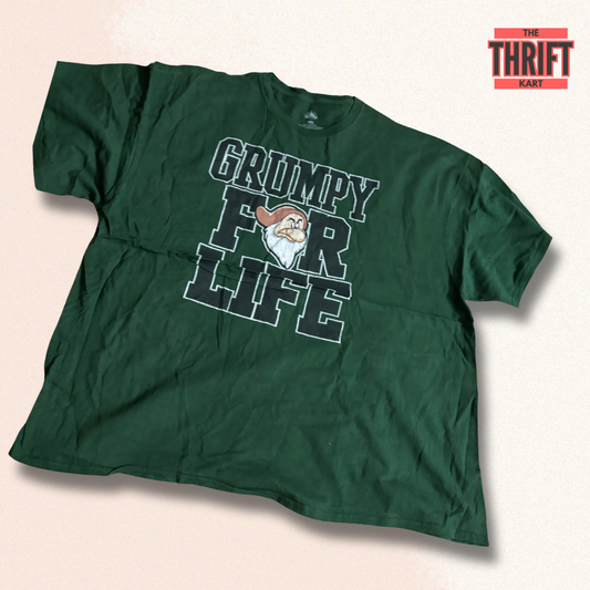 Disney Dark Green Oversized Tee | Made in USA