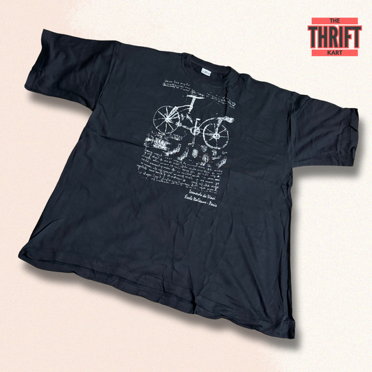 The Thrift kart Black Oversized Tee | Made in China