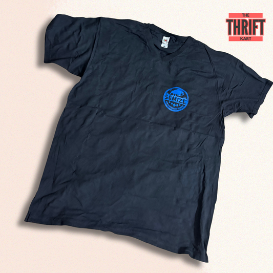 Fruit of The Loom Black Oversized Tee |Made in Morocco