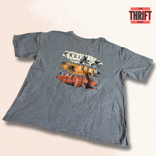 Shein Grey Oversized Tee | Made in China