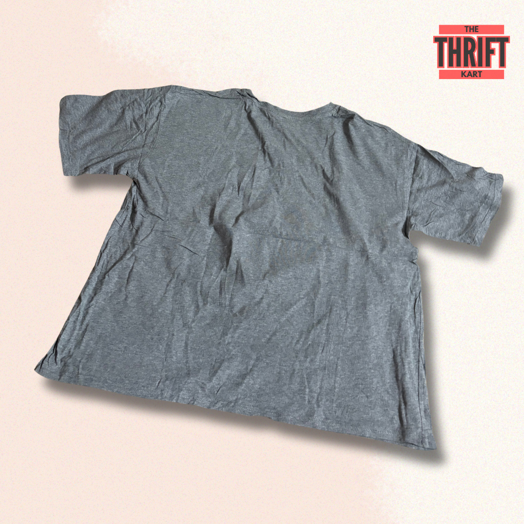 Shein Grey Oversized Tee | Made in China