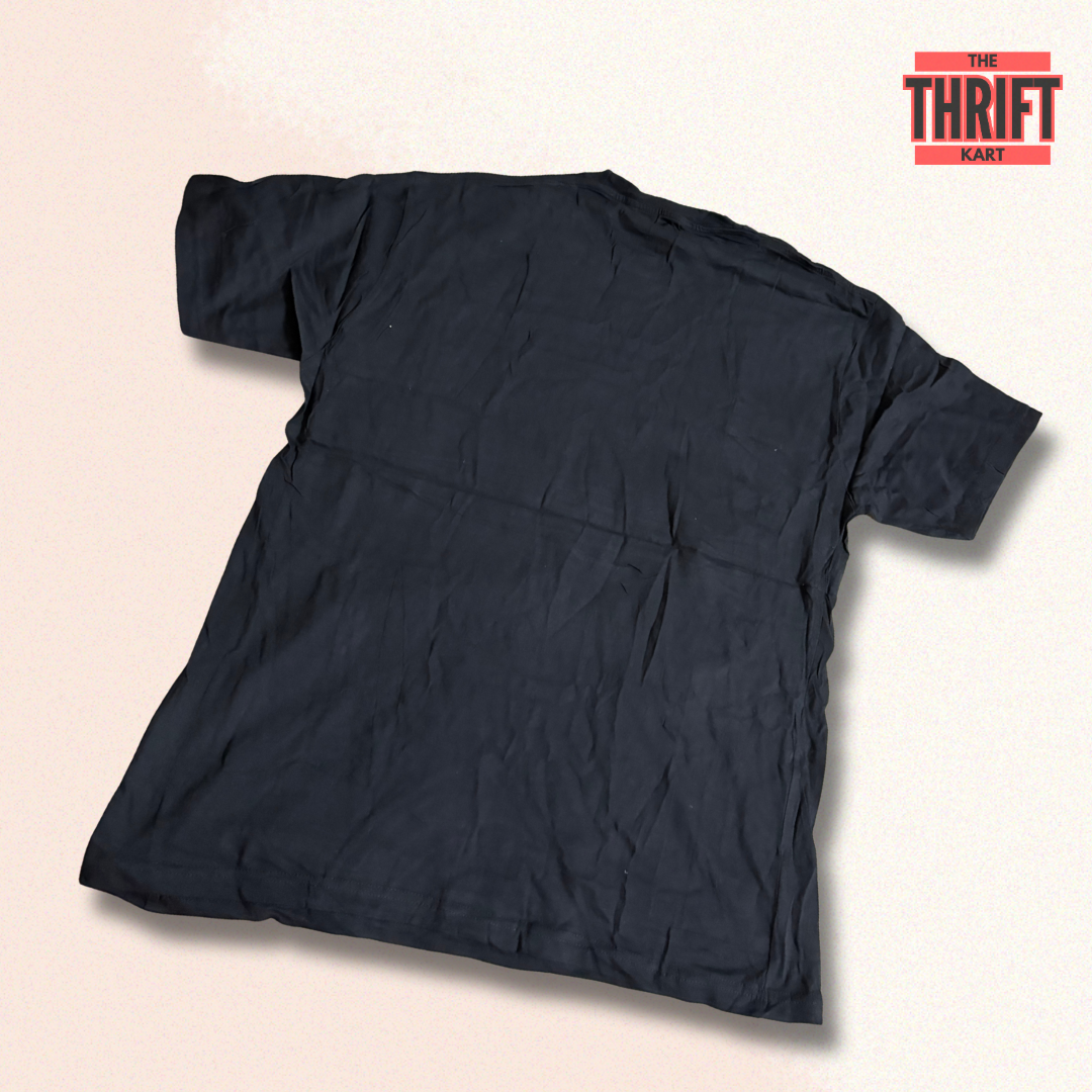 Athletic Black Oversized Gym Fit Tee | Made in USA