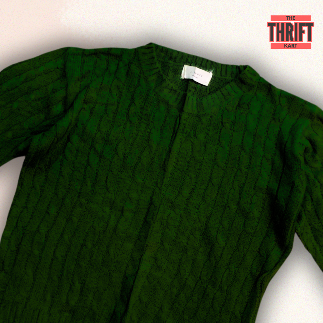 Liberty Forest Green Sweater | Made in England