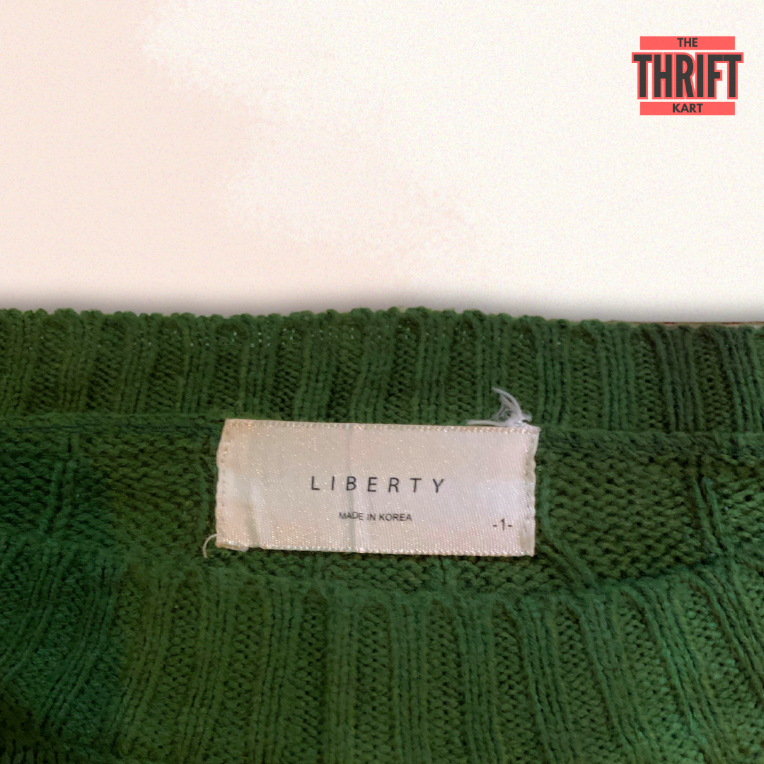 Liberty Forest Green Sweater | Made in England