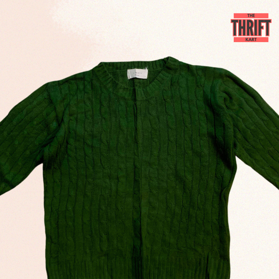 Liberty Forest Green Sweater | Made in England