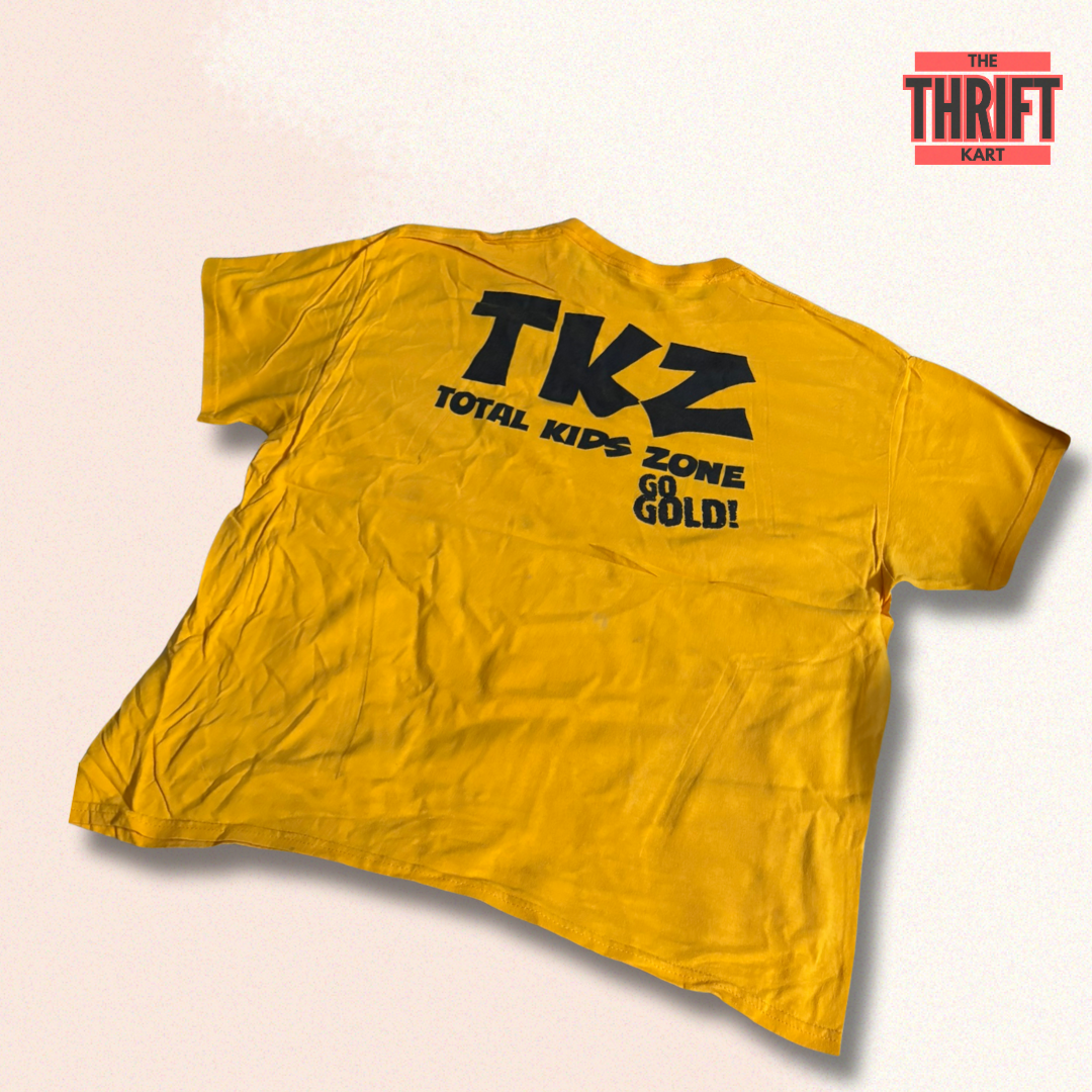 Thrift Kart Yellow Oversized Tee | Made in China