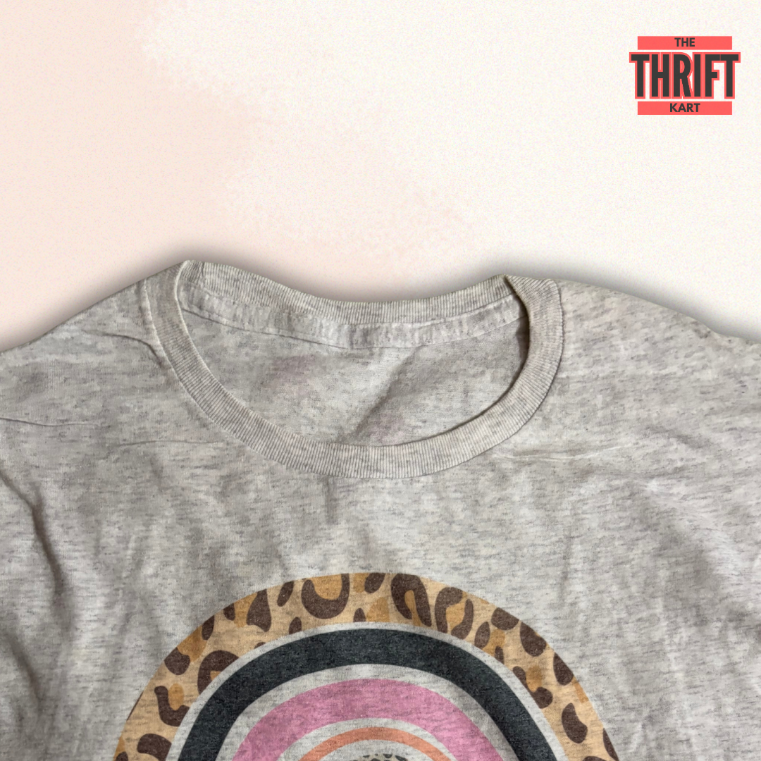 Thrift Kart Rainbow Oversized Tee | Made in China