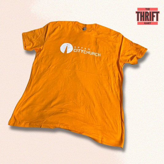 Next Level Apparels Orange Oversized Tee | Made in USA