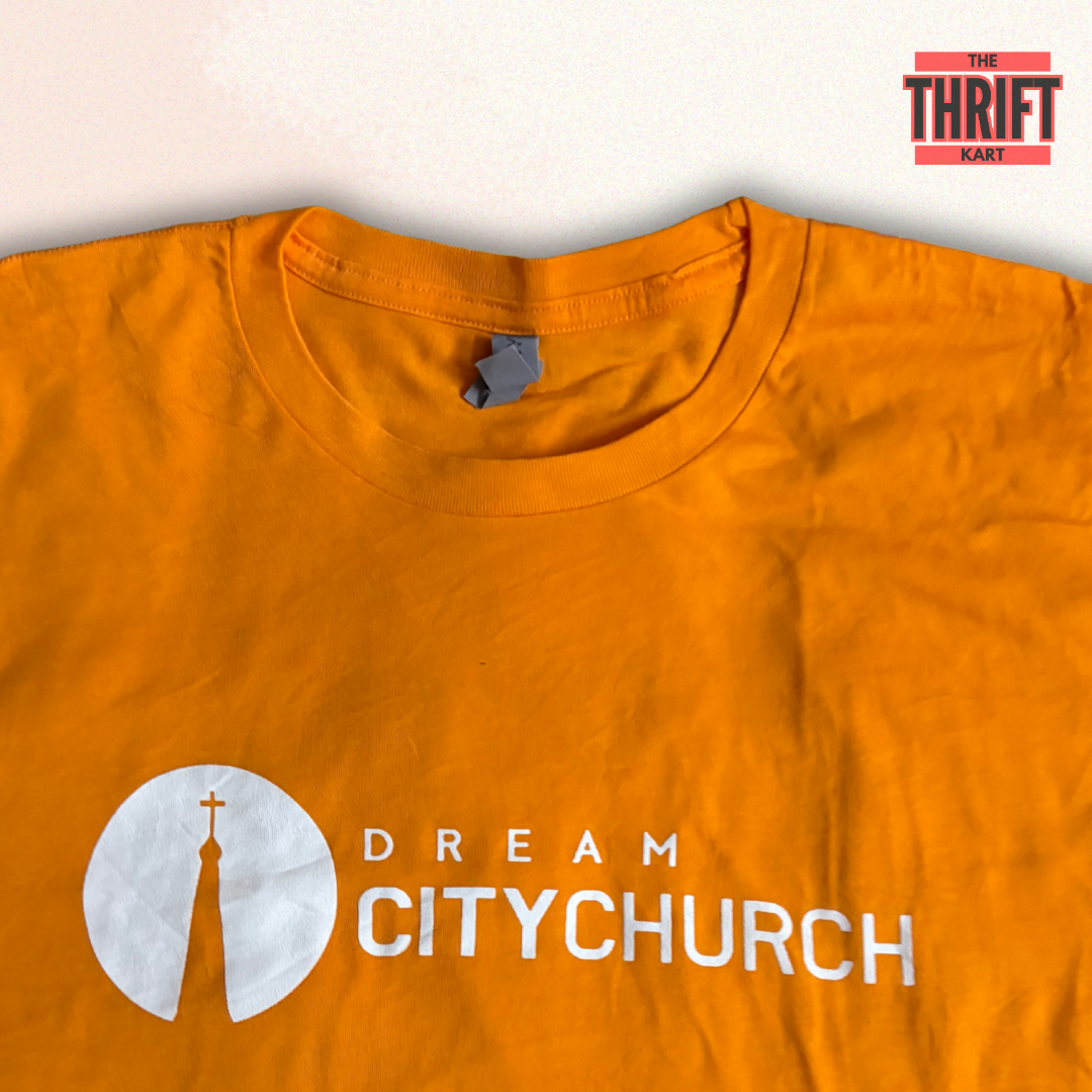 Next Level Apparels Orange Oversized Tee | Made in USA