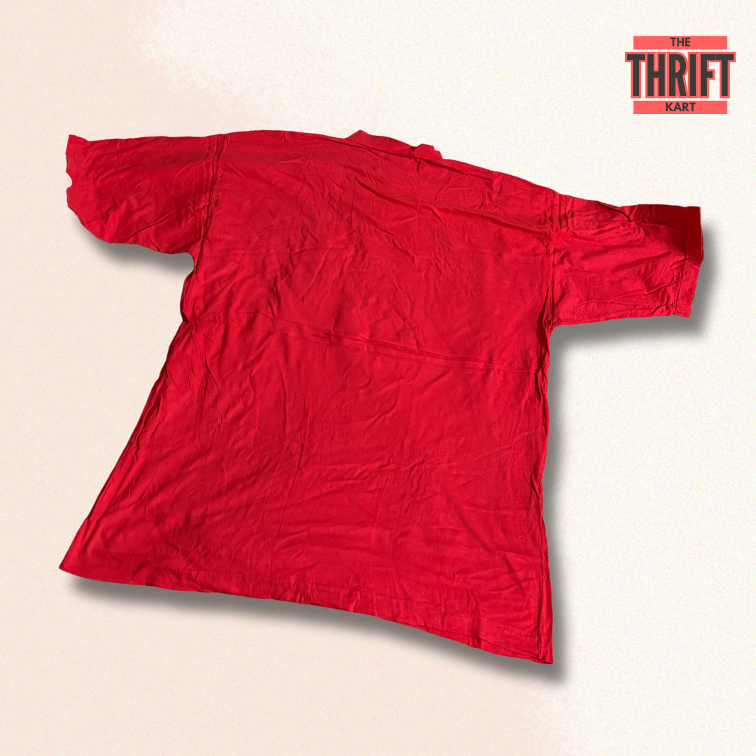 Tote Star Red Oversized Tee | Made in India